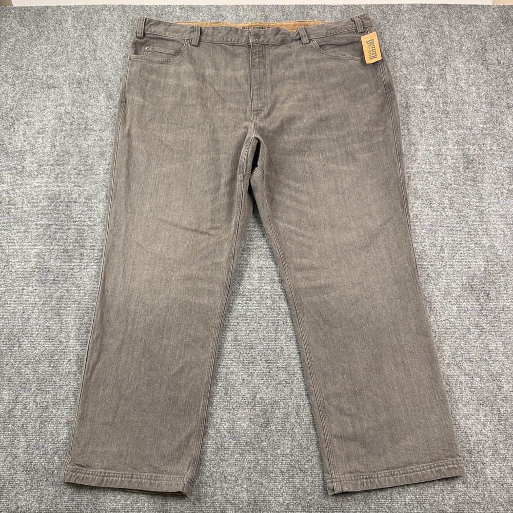 NWT Duluth Flex Ballroom Jeans 48x30 Relaxed Fit Straight Stretch Washed Gray